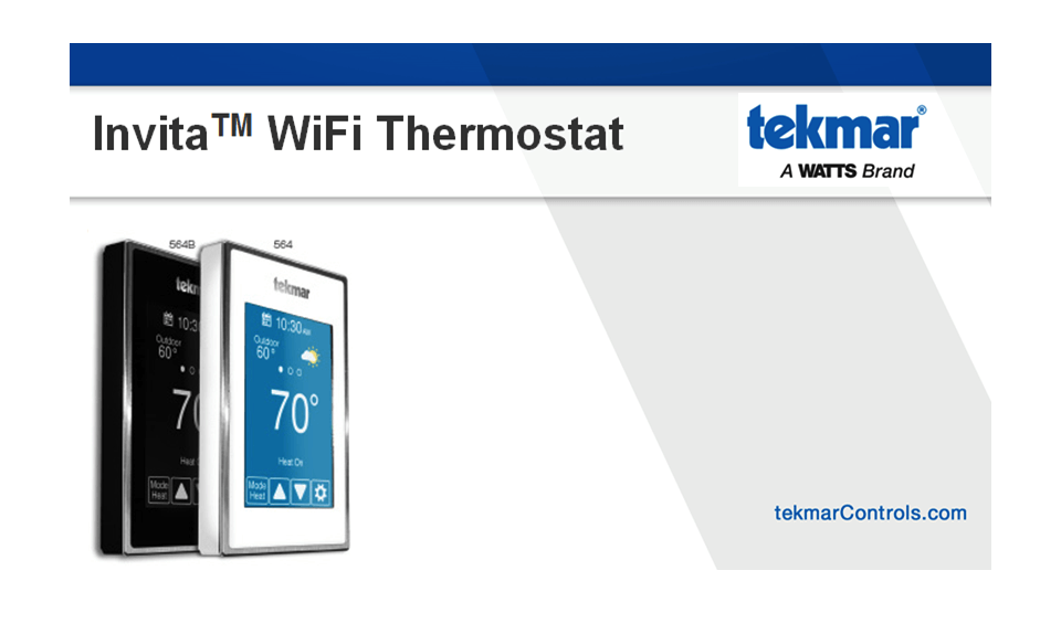 tekmarInvitaWiFiThermostat564resized WMS Sales
